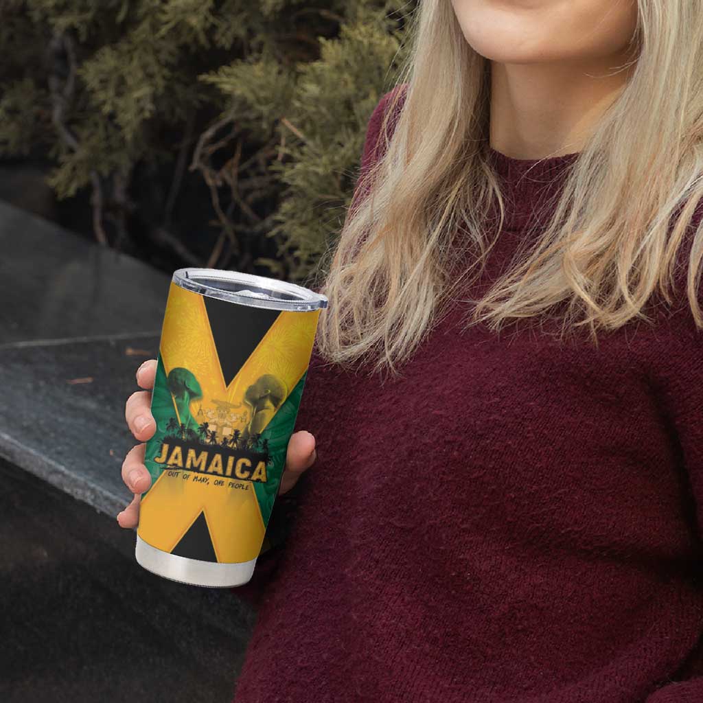 Jamaica Emancipation Day Tumbler Cup Wi Likkle But Wi Tallawah - Wonder Print Shop