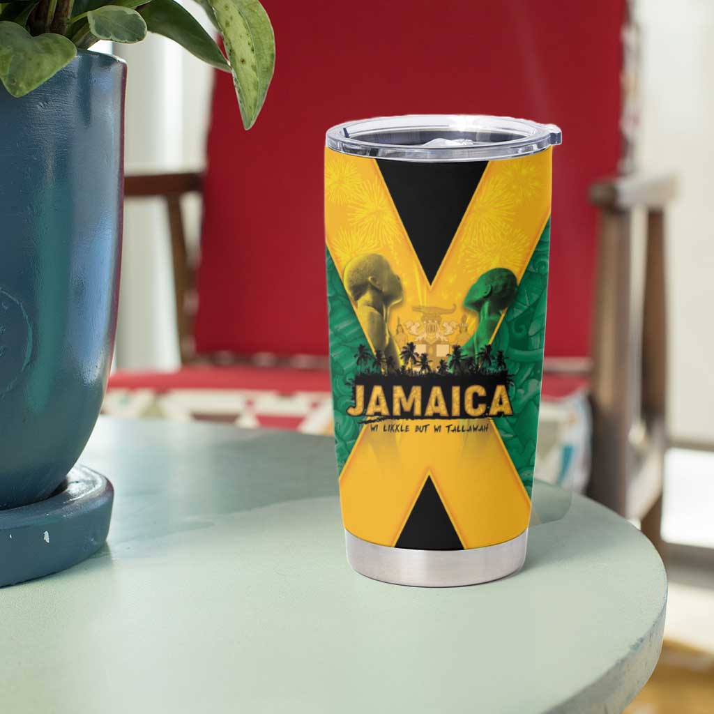 Jamaica Emancipation Day Tumbler Cup Wi Likkle But Wi Tallawah - Wonder Print Shop