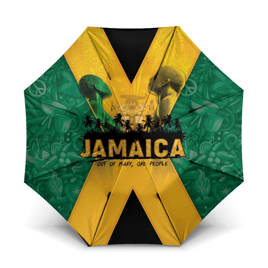 Jamaica Emancipation Day Umbrella Wi Likkle But Wi Tallawah - Wonder Print Shop