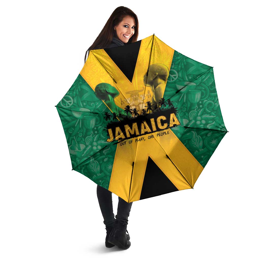 Jamaica Emancipation Day Umbrella Wi Likkle But Wi Tallawah - Wonder Print Shop