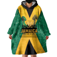 Jamaica Emancipation Day Wearable Blanket Hoodie Wi Likkle But Wi Tallawah - Wonder Print Shop