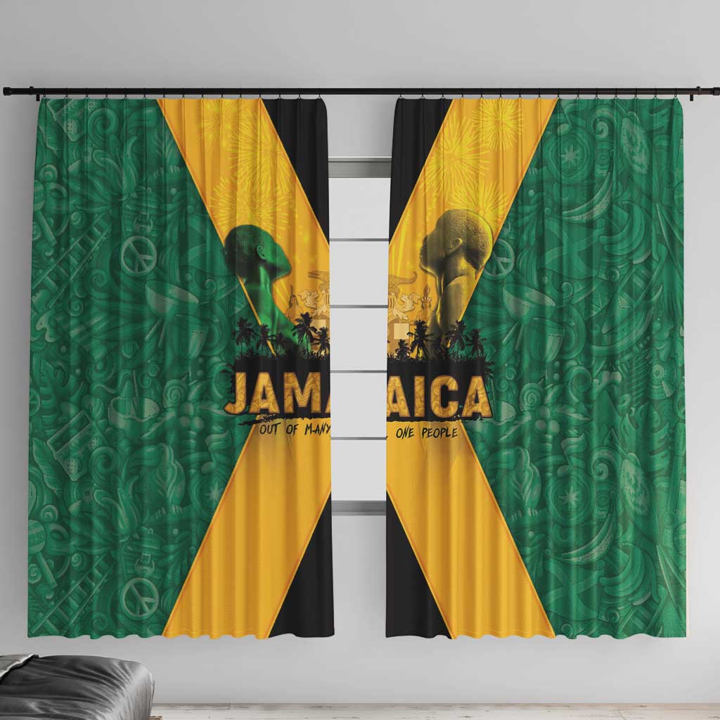 Jamaica Emancipation Day Window Curtain Wi Likkle But Wi Tallawah - Wonder Print Shop