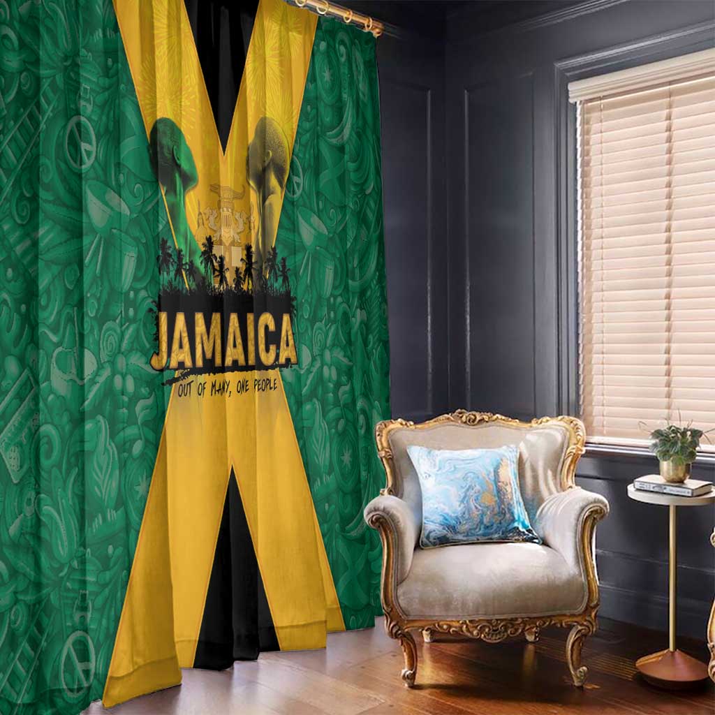 Jamaica Emancipation Day Window Curtain Wi Likkle But Wi Tallawah - Wonder Print Shop