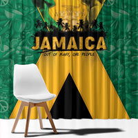 Jamaica Emancipation Day Window Curtain Wi Likkle But Wi Tallawah - Wonder Print Shop