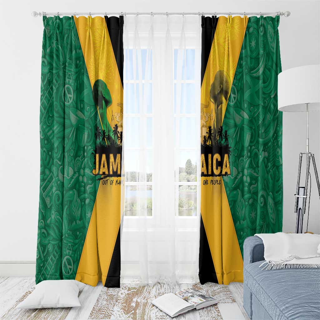 Jamaica Emancipation Day Window Curtain Wi Likkle But Wi Tallawah - Wonder Print Shop
