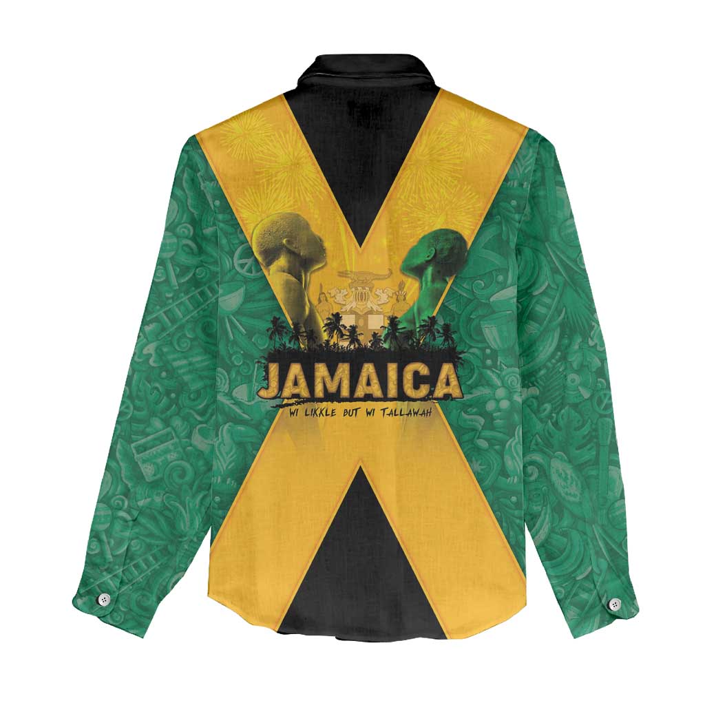 Jamaica Emancipation Day Women Casual Shirt Wi Likkle But Wi Tallawah - Wonder Print Shop