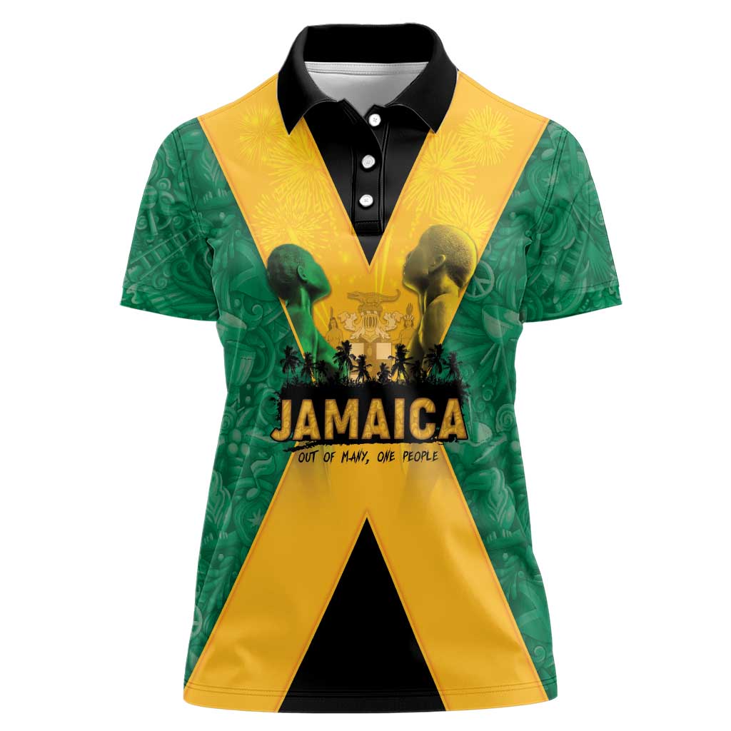Jamaica Emancipation Day Women Polo Shirt Wi Likkle But Wi Tallawah - Wonder Print Shop