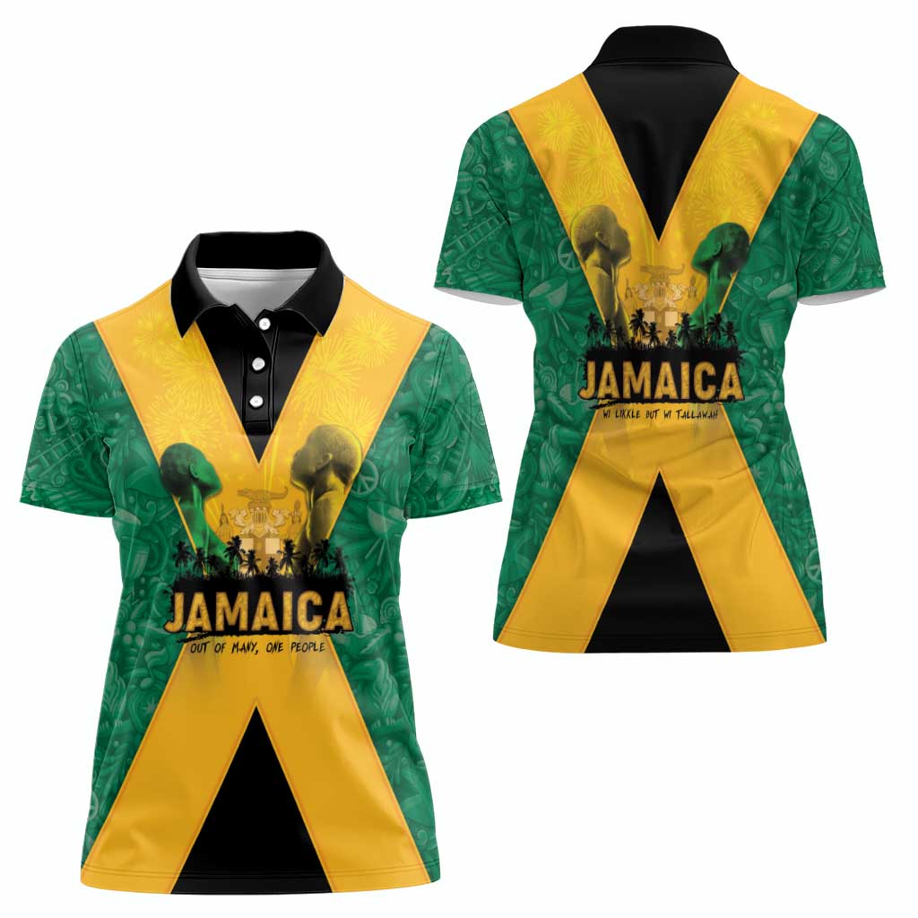Jamaica Emancipation Day Women Polo Shirt Wi Likkle But Wi Tallawah - Wonder Print Shop