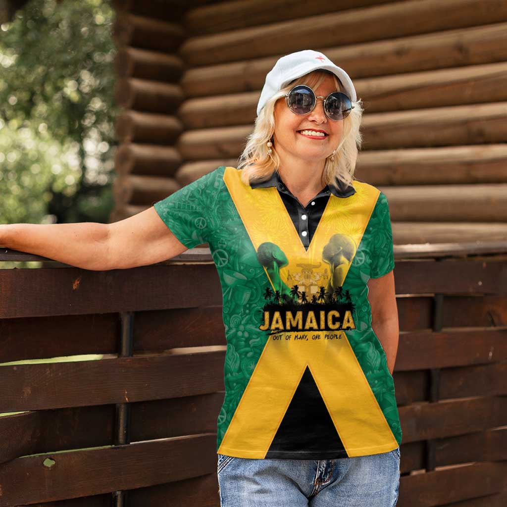 Jamaica Emancipation Day Women Polo Shirt Wi Likkle But Wi Tallawah - Wonder Print Shop