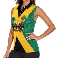 Jamaica Emancipation Day Women Sleeveless Polo Shirt Wi Likkle But Wi Tallawah - Wonder Print Shop