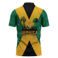 Jamaica Emancipation Day Zipper Polo Shirt Wi Likkle But Wi Tallawah - Wonder Print Shop