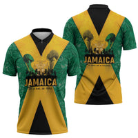 Jamaica Emancipation Day Zipper Polo Shirt Wi Likkle But Wi Tallawah - Wonder Print Shop