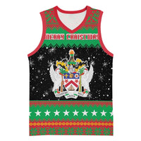 Saint Kitts And Nevis Christmas Basketball Jersey Coat Of Arms Xmas Vibe - Wonder Print Shop