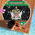 Saint Kitts And Nevis Christmas Beach Blanket Coat Of Arms Xmas Vibe - Wonder Print Shop