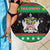 Saint Kitts And Nevis Christmas Beach Blanket Coat Of Arms Xmas Vibe - Wonder Print Shop