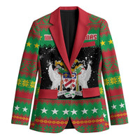 Saint Kitts And Nevis Christmas Blazer Coat Of Arms Xmas Vibe - Wonder Print Shop