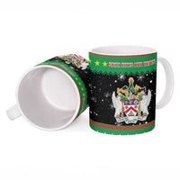 Saint Kitts And Nevis Christmas Ceramic Mug Coat Of Arms Xmas Vibe - Wonder Print Shop