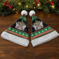 Saint Kitts And Nevis Christmas Santa Hat Coat Of Arms Xmas Vibe - Wonder Print Shop