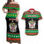Saint Kitts And Nevis Christmas Couples Matching Off Shoulder Maxi Dress and Hawaiian Shirt Coat Of Arms Xmas Vibe - Wonder Print Shop