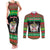 Saint Kitts And Nevis Christmas Couples Matching Tank Maxi Dress and Long Sleeve Button Shirt Coat Of Arms Xmas Vibe - Wonder Print Shop