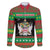 Saint Kitts And Nevis Christmas Family Matching Off The Shoulder Long Sleeve Dress and Hawaiian Shirt Coat Of Arms Xmas Vibe - Wonder Print Shop