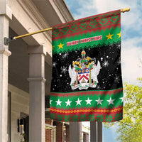Saint Kitts And Nevis Christmas Garden Flag Coat Of Arms Xmas Vibe - Wonder Print Shop