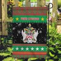 Saint Kitts And Nevis Christmas Garden Flag Coat Of Arms Xmas Vibe - Wonder Print Shop