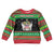 Saint Kitts And Nevis Christmas Kid Ugly Christmas Sweater Coat Of Arms Xmas Vibe - Wonder Print Shop