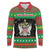 Saint Kitts And Nevis Christmas Long Sleeve Polo Shirt Coat Of Arms Xmas Vibe - Wonder Print Shop