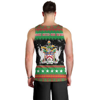Saint Kitts And Nevis Christmas Men Tank Top Coat Of Arms Xmas Vibe - Wonder Print Shop