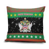 Saint Kitts And Nevis Christmas Pillow Cover Coat Of Arms Xmas Vibe - Wonder Print Shop