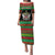 Saint Kitts And Nevis Christmas Puletasi Coat Of Arms Xmas Vibe - Wonder Print Shop