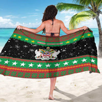 Saint Kitts And Nevis Christmas Sarong Coat Of Arms Xmas Vibe - Wonder Print Shop
