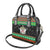 Saint Kitts And Nevis Christmas Shoulder Handbag Coat Of Arms Xmas Vibe - Wonder Print Shop