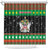 Saint Kitts And Nevis Christmas Shower Curtain Coat Of Arms Xmas Vibe - Wonder Print Shop