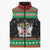 Saint Kitts And Nevis Christmas Sleeveless Puffer Jacket Coat Of Arms Xmas Vibe - Wonder Print Shop