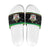Saint Kitts And Nevis Christmas Slide Sandals Coat Of Arms Xmas Vibe - Wonder Print Shop
