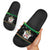 Saint Kitts And Nevis Christmas Slide Sandals Coat Of Arms Xmas Vibe - Wonder Print Shop