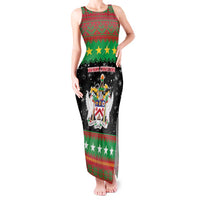 Saint Kitts And Nevis Christmas Tank Maxi Dress Coat Of Arms Xmas Vibe - Wonder Print Shop