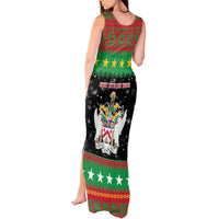 Saint Kitts And Nevis Christmas Tank Maxi Dress Coat Of Arms Xmas Vibe - Wonder Print Shop