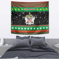 Saint Kitts And Nevis Christmas Tapestry Coat Of Arms Xmas Vibe - Wonder Print Shop