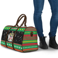 Saint Kitts And Nevis Christmas Travel Bag Coat Of Arms Xmas Vibe - Wonder Print Shop