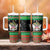 Saint Kitts And Nevis Christmas Tumbler With Handle Coat Of Arms Xmas Vibe - Wonder Print Shop