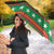 Saint Kitts And Nevis Christmas Umbrella Coat Of Arms Xmas Vibe - Wonder Print Shop