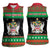 Saint Kitts And Nevis Christmas Women Sleeveless Polo Shirt Coat Of Arms Xmas Vibe - Wonder Print Shop