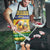 Saint Vincent And The Grenadines Christmas Apron Santa Vincent Parrot With Coat Of Arms - Wonder Print Shop