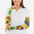 Saint Vincent And The Grenadines Christmas Arm Sleeves Santa Vincent Parrot With Coat Of Arms - Wonder Print Shop