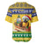 Saint Vincent And The Grenadines Christmas Baseball Jersey Santa Vincent Parrot With Coat Of Arms - Wonder Print Shop