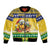 Saint Vincent And The Grenadines Christmas Bomber Jacket Santa Vincent Parrot With Coat Of Arms - Wonder Print Shop