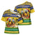 Saint Vincent And The Grenadines Christmas Cross Shoulder Shirt Santa Vincent Parrot With Coat Of Arms - Wonder Print Shop